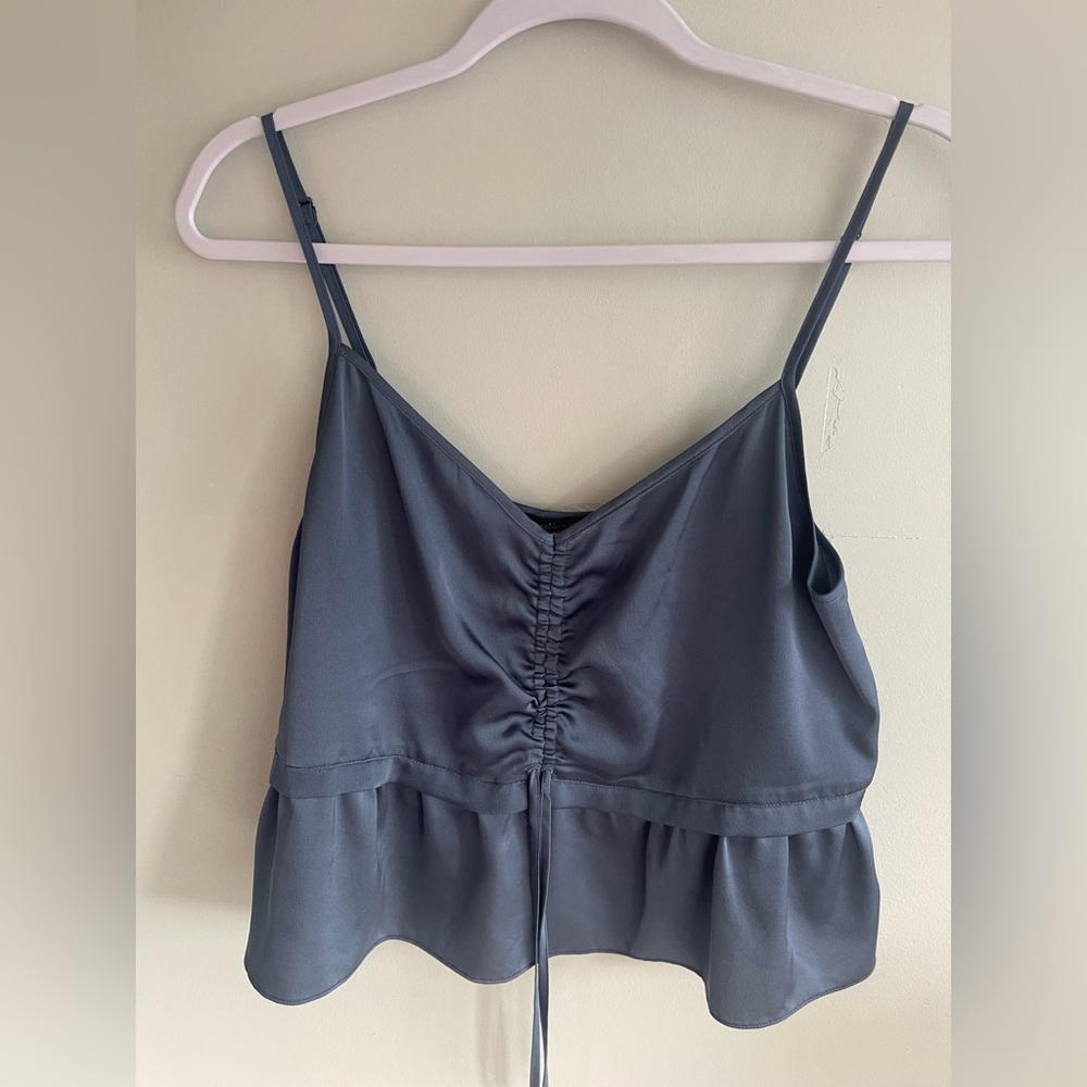 Abercrombie & Fitch Blue/Charcoal V-Neck Tank